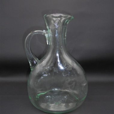 ancien pot a eau pichet en verre epais