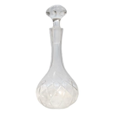 ancienne carafe en verre ou en cristal taille