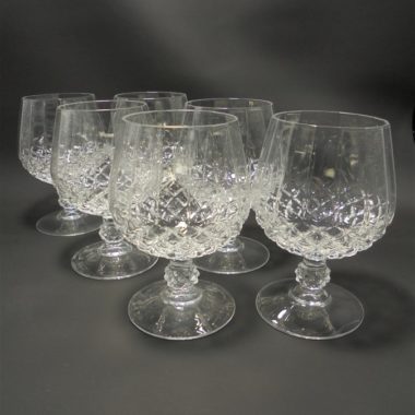 6 verres a cognac en cristal