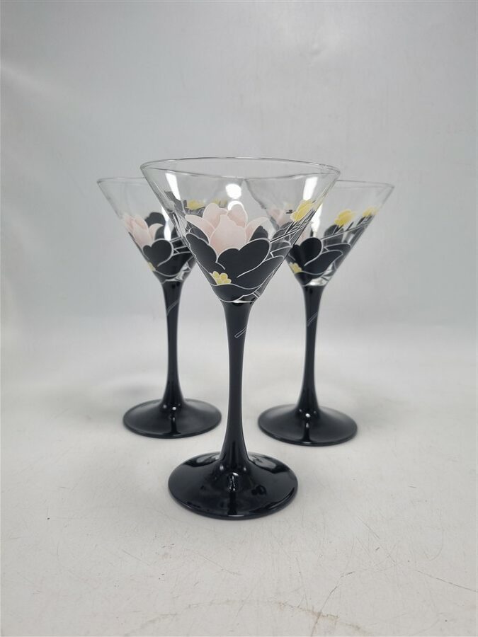 Trio de verres à Martini