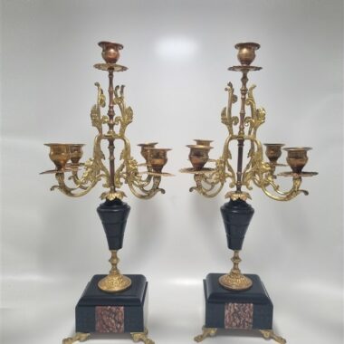 paire de chandeliers style napoleon III