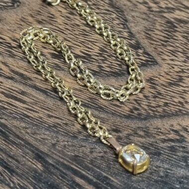 Collier imitation diamant