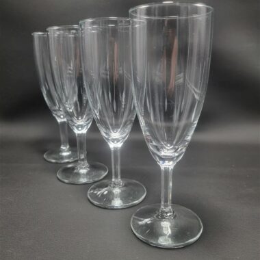 Set de 4 flutes a champagne