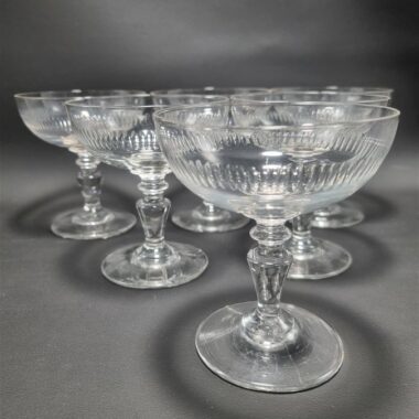 serie de 6 coupes a champagne