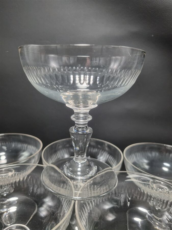 serie de 6 coupes a champagne