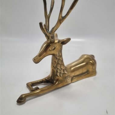 Figurine cerf en laiton