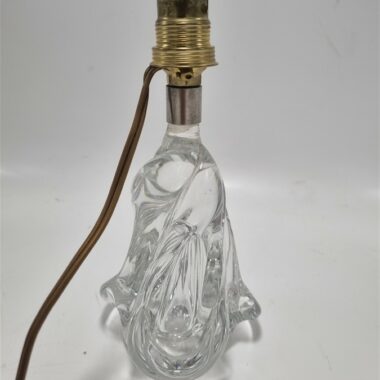 Pied de lampe en cristal