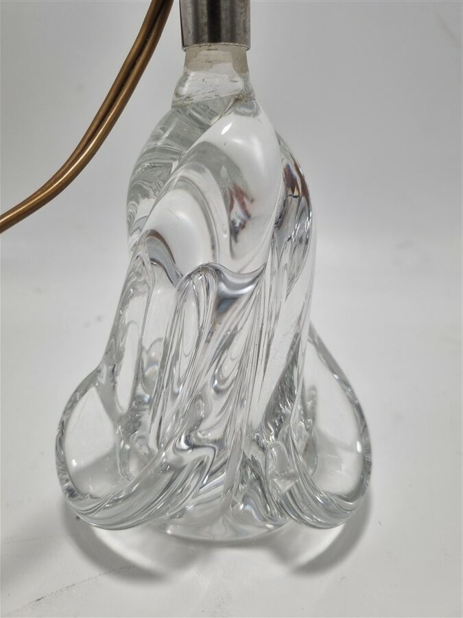 Pied de lampe en cristal