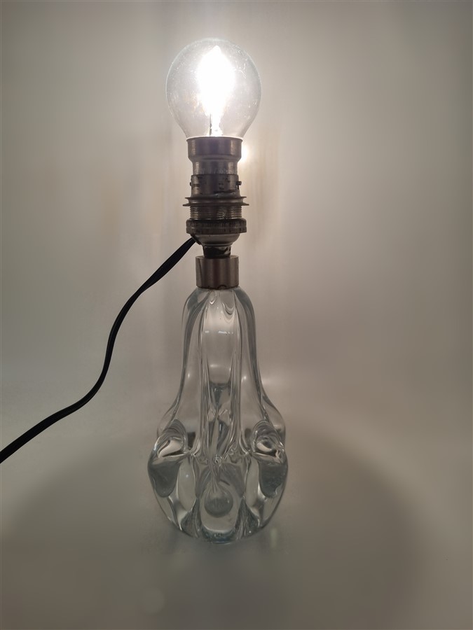 pied de lampe en cristal